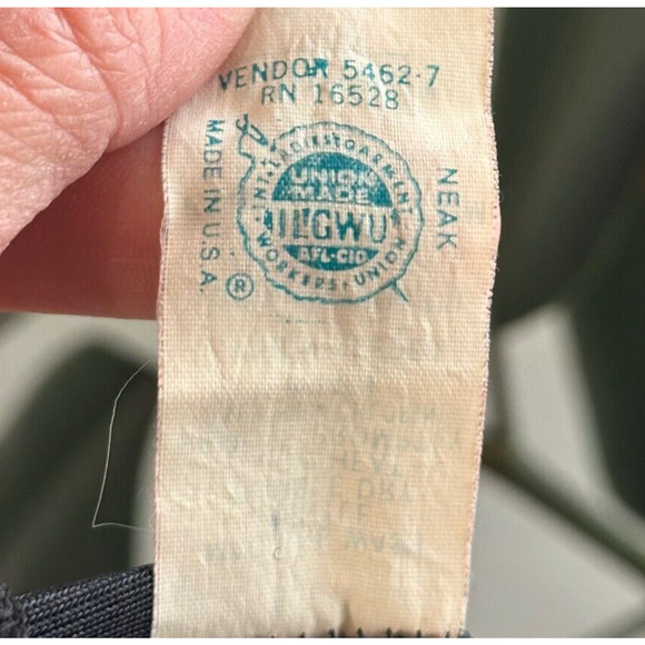 Vintage Womens Adonna Black Slip Dress 40/M Satin/Lace Lingerie Union Made USA - Picture 8 of 8